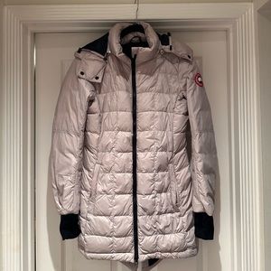 Canada Goose light weight jacket in lucent rose